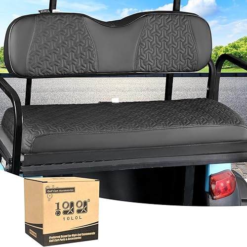 10L0L Fundas de asiento trasero para carrito de golf, impermeable y resistente al sol, funda de asiento de vinilo de cuero para Club Car DSPrecedent