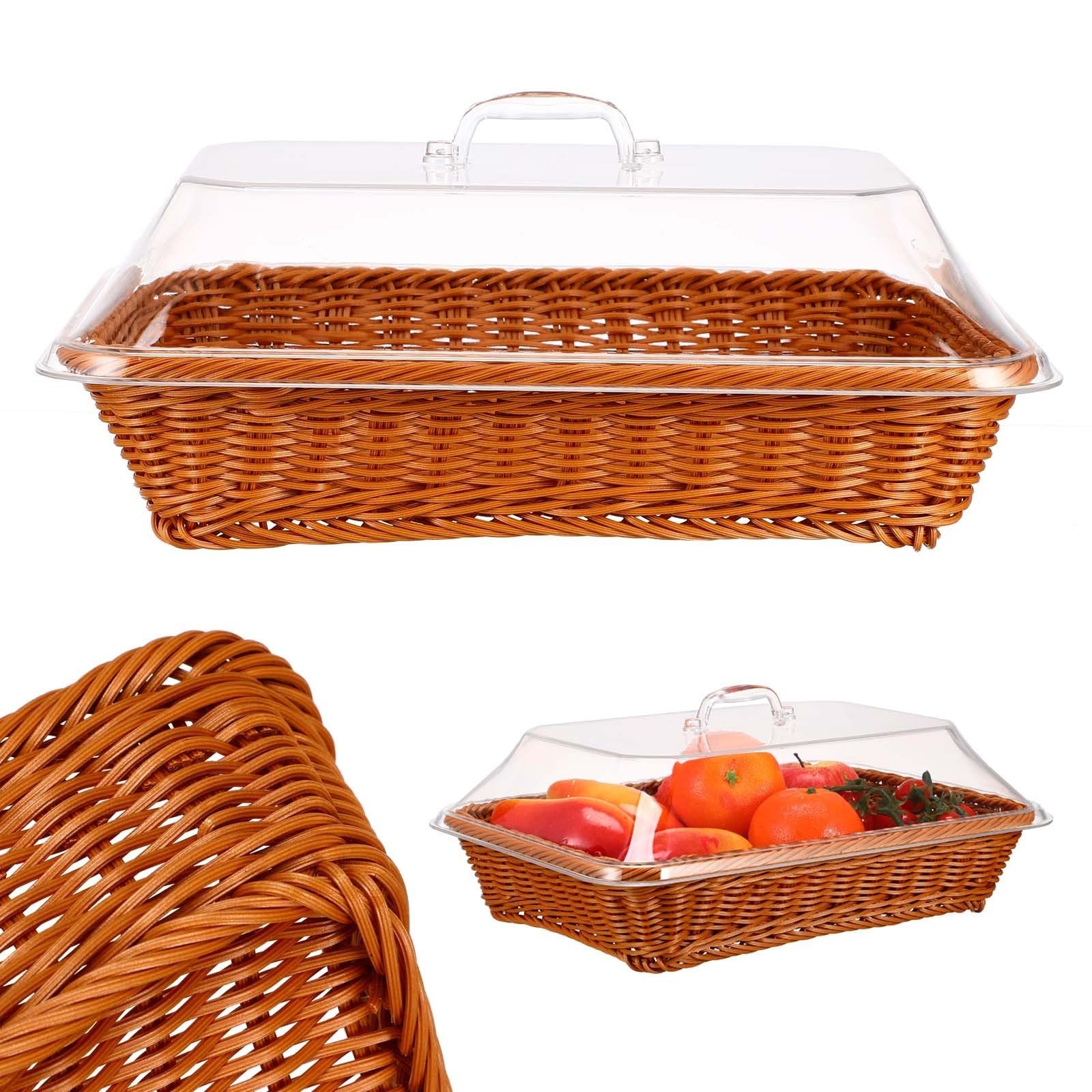 Panier de présentation en plastique acrylique VALICLUD haut de gamme pour buffet et supermarché