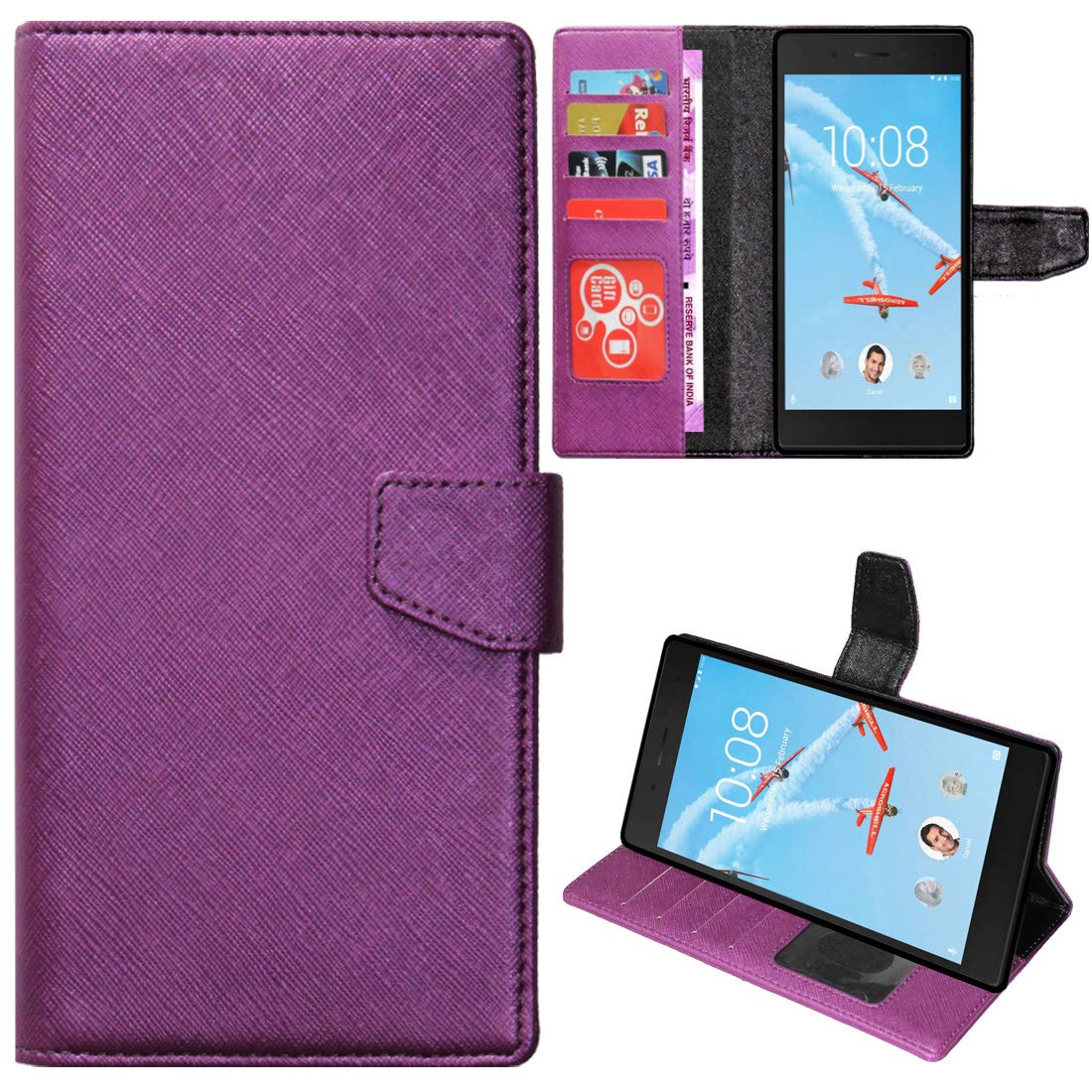Zaoma Diary Stand Flip Flap Case Cover for Lenovo TAB 7 TB-7504X (TB-7504X) Tablet Stand Flip Case Cover - Purple (B07TWLBVYB) Amazon Price History, Amazon Price Tracker