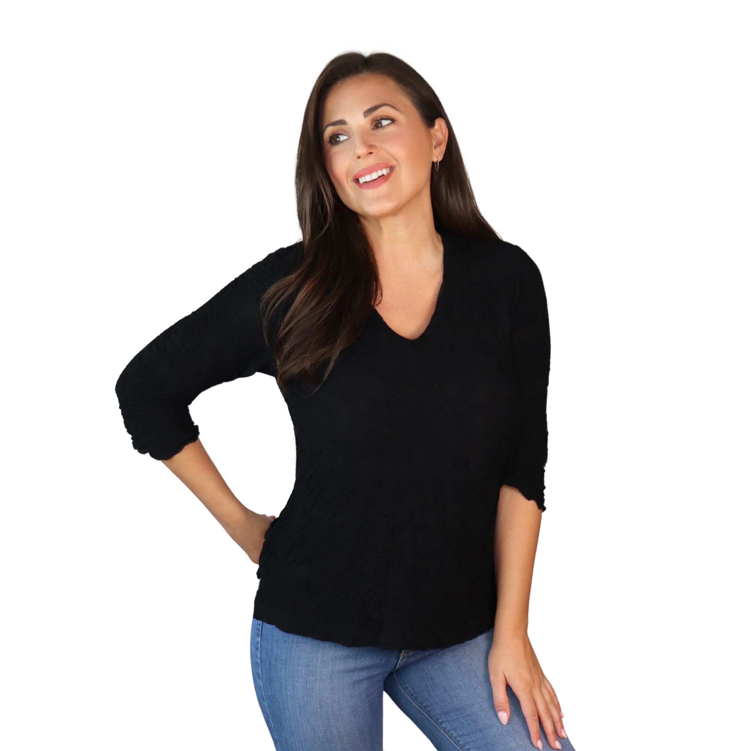 SNO SKINS Dream Catcher Long Sleeve Top with Lettuce Edge