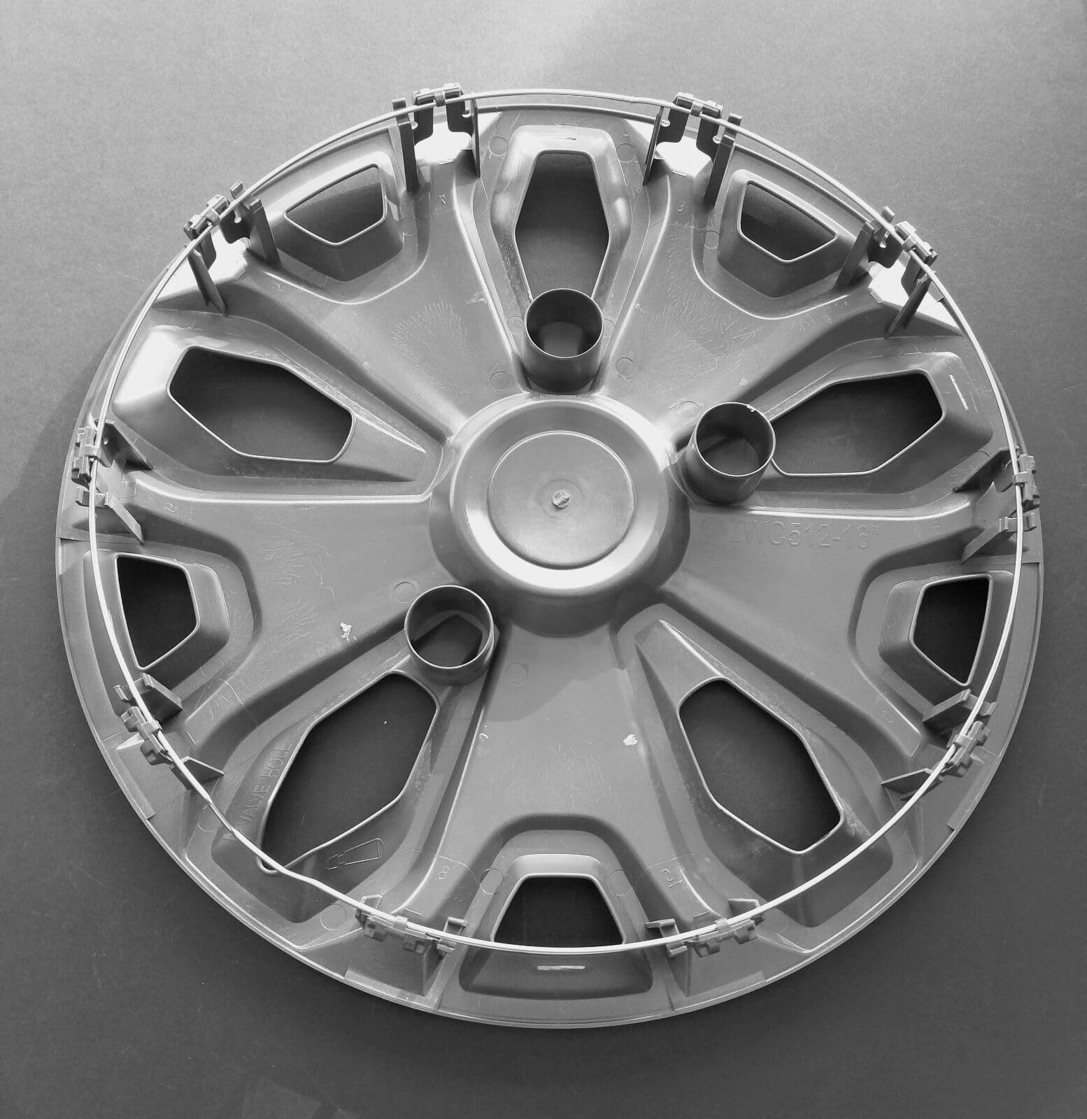 Set Of 4 Hubcaps For Ford Transit 150/250/350 (2015-2023) - 16" Wheel Covers, Silver Glossy Finish
