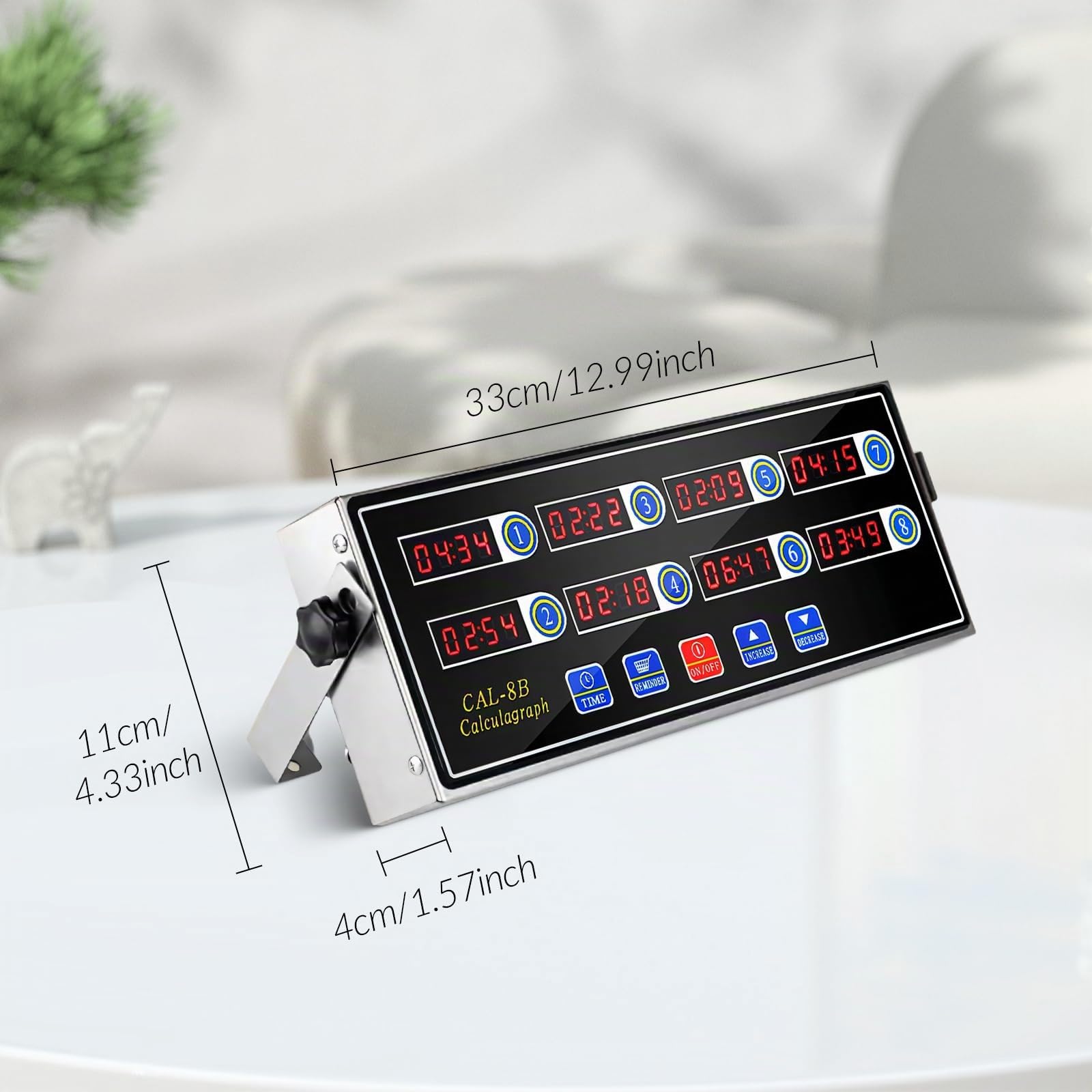 Minuterie de Cuisine Commerciale à 8 Canaux LED pour Hôtel, Restaurant, Horloge de Cuisson et Système de Rappel