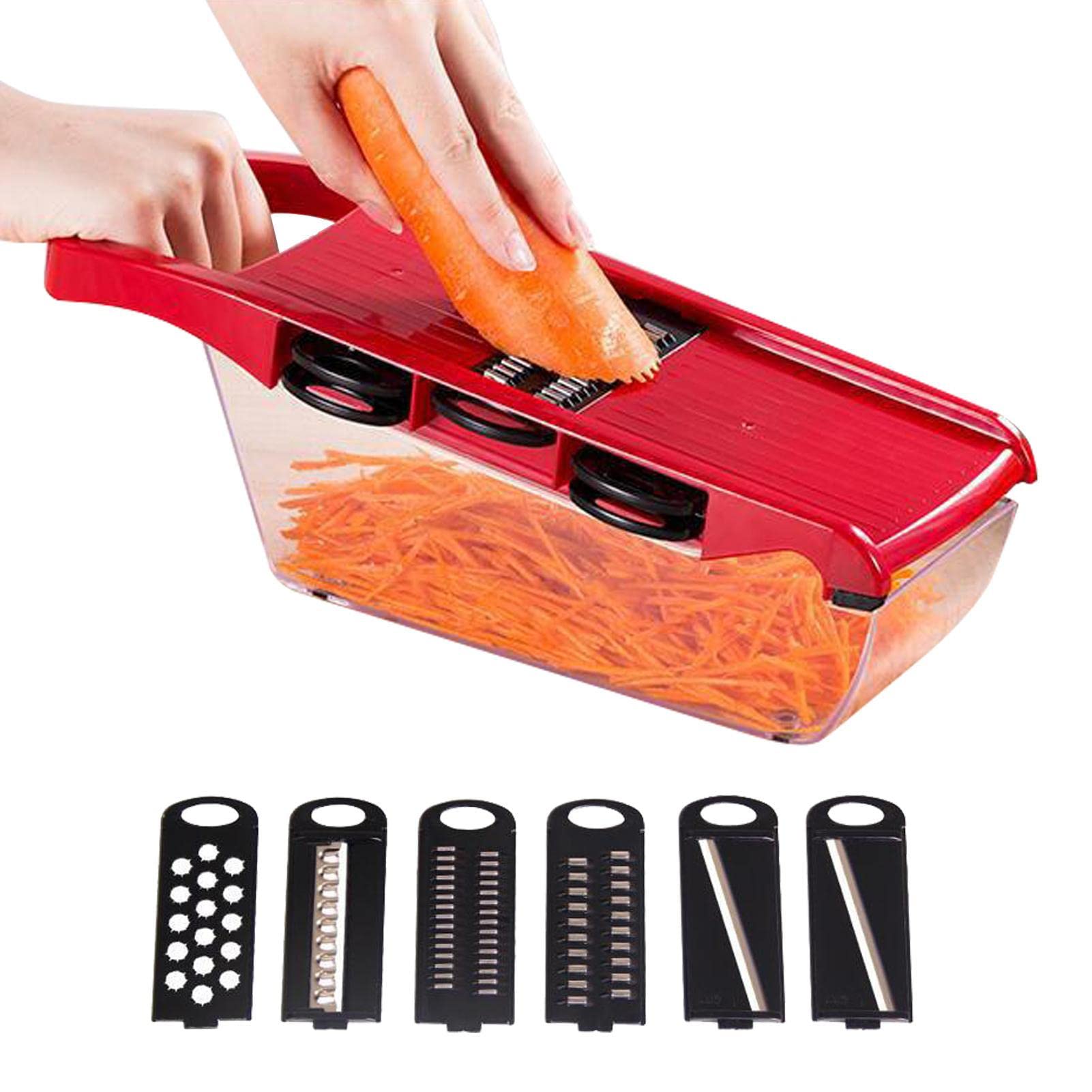 Coupe-Légumes 4 en 1 Râpe à Légumes Trancheurs d'oignons pour salade Pommes de terre Carottes