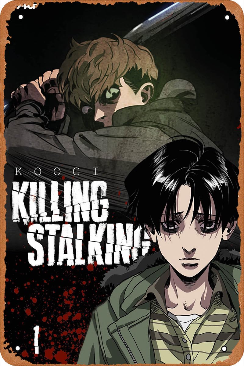 Anime Poster Killing Stalking Poster,Vintage Tin Sign,Metal Poster