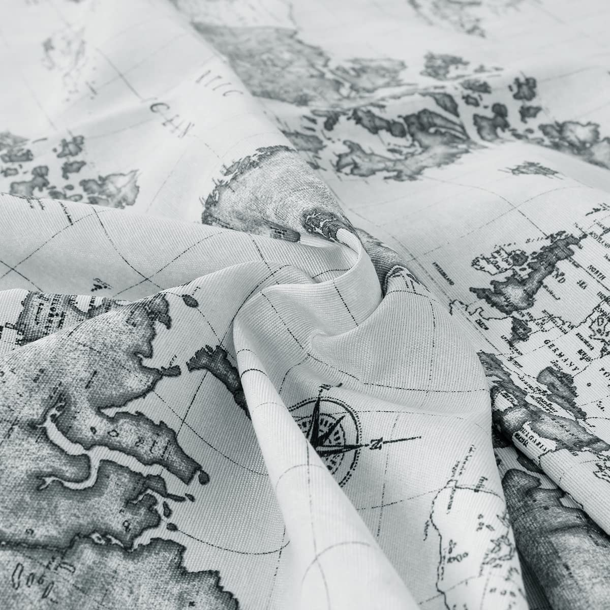 izielad Mappa del Mondo Multicolore Asia Europa Africa America Geografia Stampa Tessuto da Appendere alla Parete Decor Camera da Letto Soggiorno Dormitorio 180X230CM 70.8X90.5IN