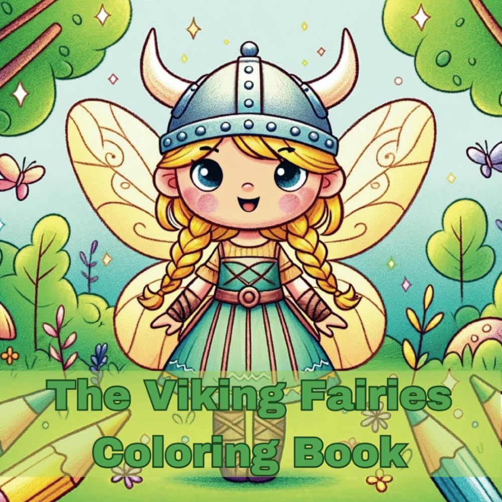 The Viking Fairies Coloring Book: Silly Adventures in Coloring for Children Ages 6-12 (Viking Ballerinas and Fairies: Adventures in Coloring)