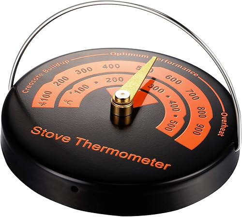 Miniatura 6 de Frienda Termómetro magnético para estufa de leña, medidor de temperatura del horno, estufa para estufas de leña, evitar estufas de gas, estufas de