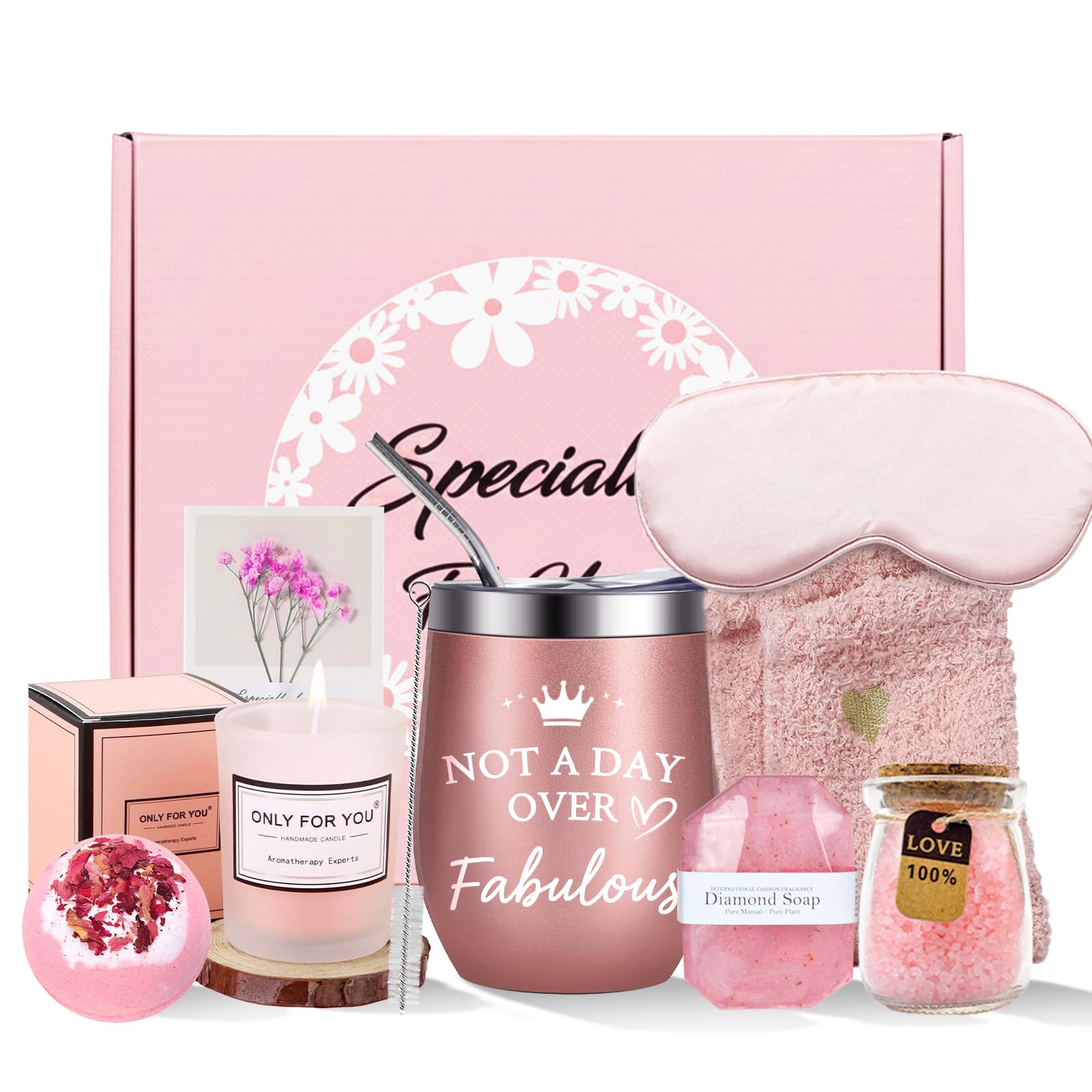 Regali Benessere per Donne,Regalo di Compleanno per 18 30 40 50 60 Donne,Set Regalo di Compleanno per Mamma Migliore Amica Moglie Sorella Natale San Valentino, Festa Della Mamma