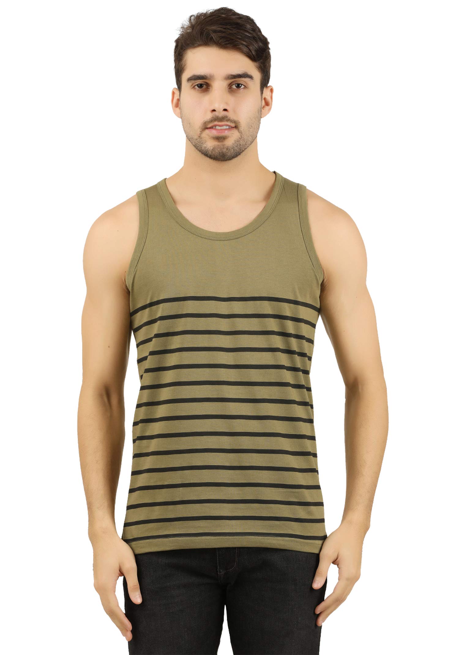 the archer Printed Men Skull Bike Thung Combo Vest (Large, Olive)-picture-11