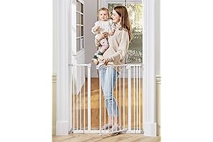 InnoTruth 36" Tall Auto Close Baby Gate for Stairs