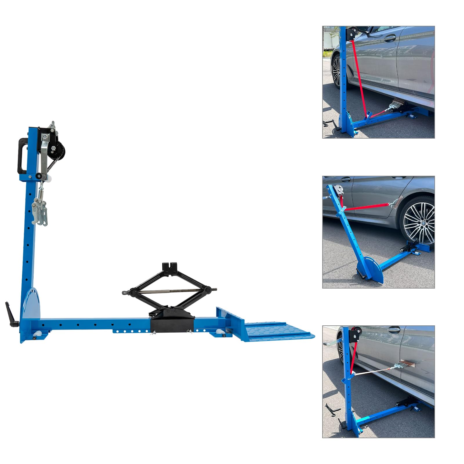 LYNICESHOP Dent Puller Machine, Portable Car Dent Repair Tool w/Height Adjustable 3.94