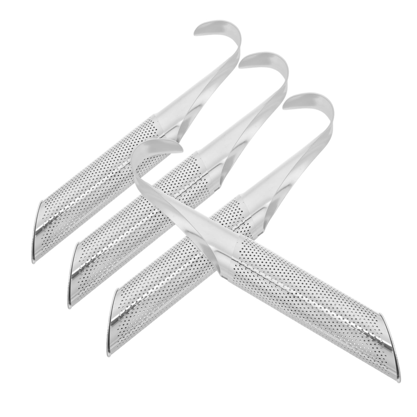 VALICLUD 4pcs Stainless Steel Handle Tea Infuser Loose Leaf Strainer for Effortless Brewing of Spices and Herbal Teas