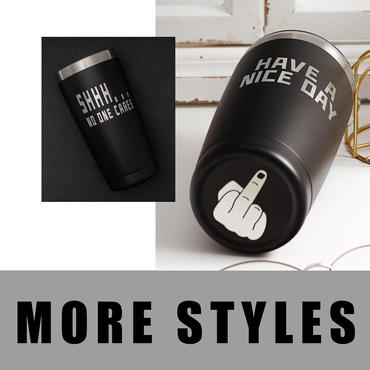 Farewell Gifts for Coworkers - Coworker Leaving Gift for Women & Men - Going Away Goodbye Coworker New Job, Good Luck Gifts for Coworkers, Friends, Boss, 20oz Engraved Tumbler, Black - Image 5