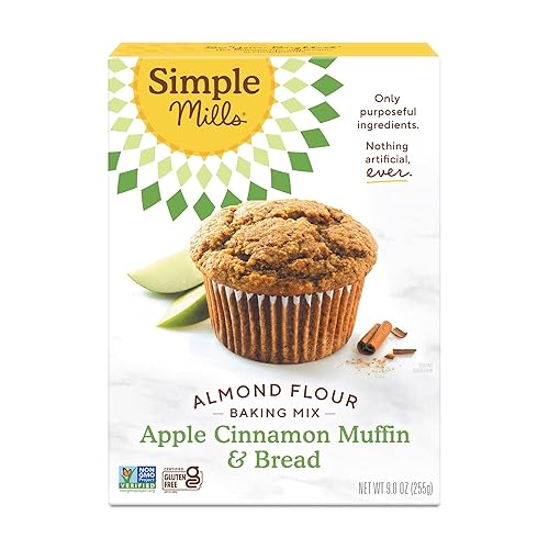 Simple Mills Muffin de manzana y canela y mezcla de pan, 9 onzas