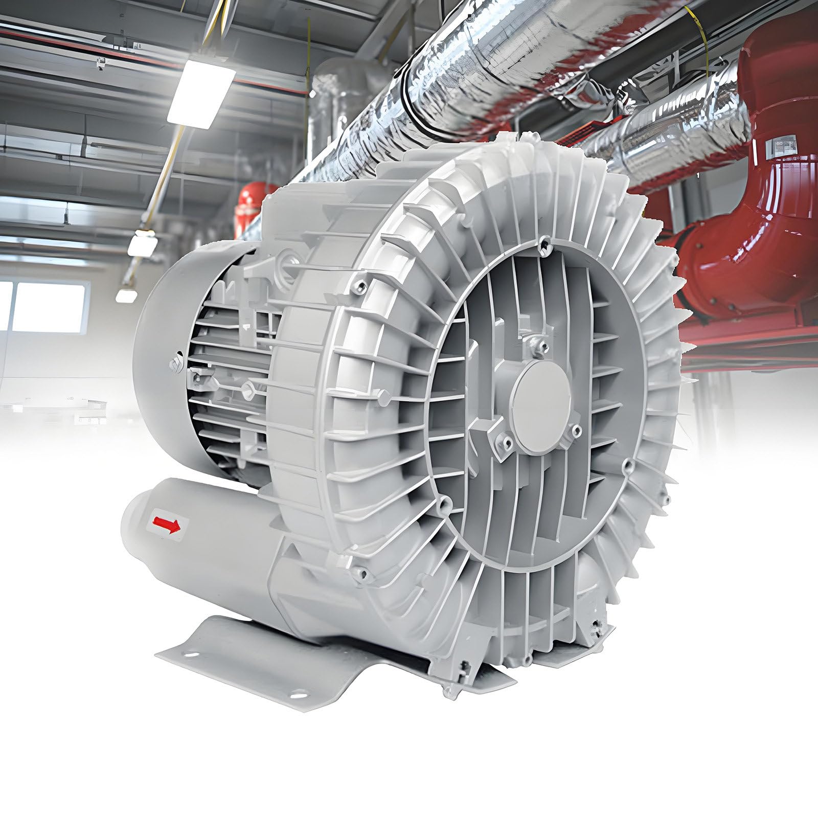 GUTYGIO Regenerative Blower 220v/380v With Ring Vortex Blower, Industrial Vacuum Pump for Wastewater Areas and Aquarium Aeration, High-Performance Blower 750W/220V