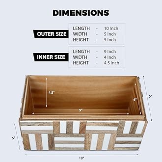 Handicrafts Home Decorative Storage Box, Keepsake Memory Holder, Accent, Home decor, Jewelry Organizer, boxes with lids, Handmade Marquet Chase Collection– 10X5X5 Inches