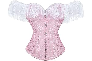 Pink Princess Corset: Alluring Lace, Enchanted Silhouette