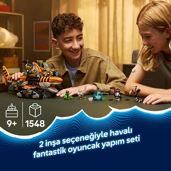 LEGO DREAMZzz Kaplan Köpek Balığı Tankı 71515 | 9 Yaş ve Üzeri Çocuklar için Mateo, Izzie, Bay Oz ve Arika Minifigürleri İçeren Oyuncak Yapım Seti, Hediye Fikri (1548 Parça)