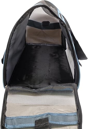 Miniatura 5 de ZaneSun Transportador para gatos, transportador de viaje para mascotas de lados suaves para gatos, perros y cachorros, bolsa plegable portátil para