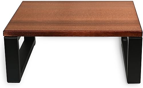 Miniatura 8 de CONSDAN Taburete con marco de metal, taburete de madera maciza para niños pequeños, niños y adultos, taburete portátil para dormitorio, baño,