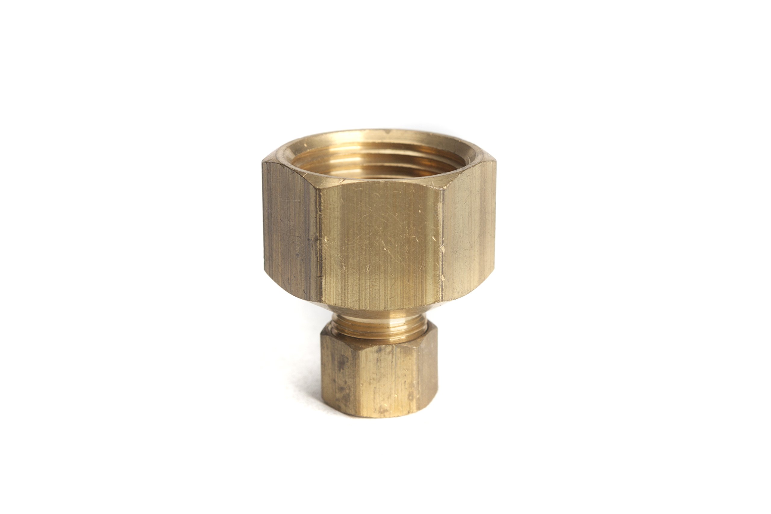 LTWFITTING Raccordo a compressione NPT femmina da 3/8" OD x 3/4" (confezione da 5)