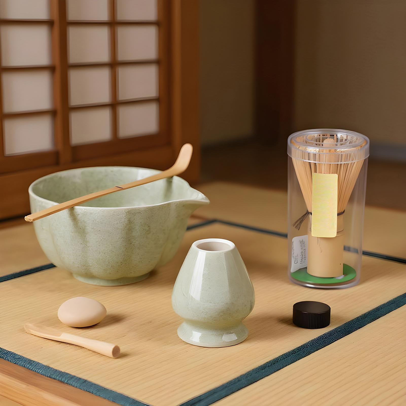 Amazon | 抹茶キット,抹茶スターターセット | 取っ手付き茶碗・茶筅