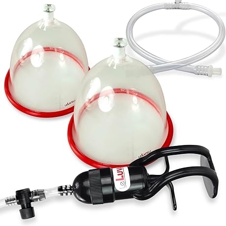 LeLuv Easyop Breast Enlargement Pump- Zgrip Natural Enhancement Kit Cup Set