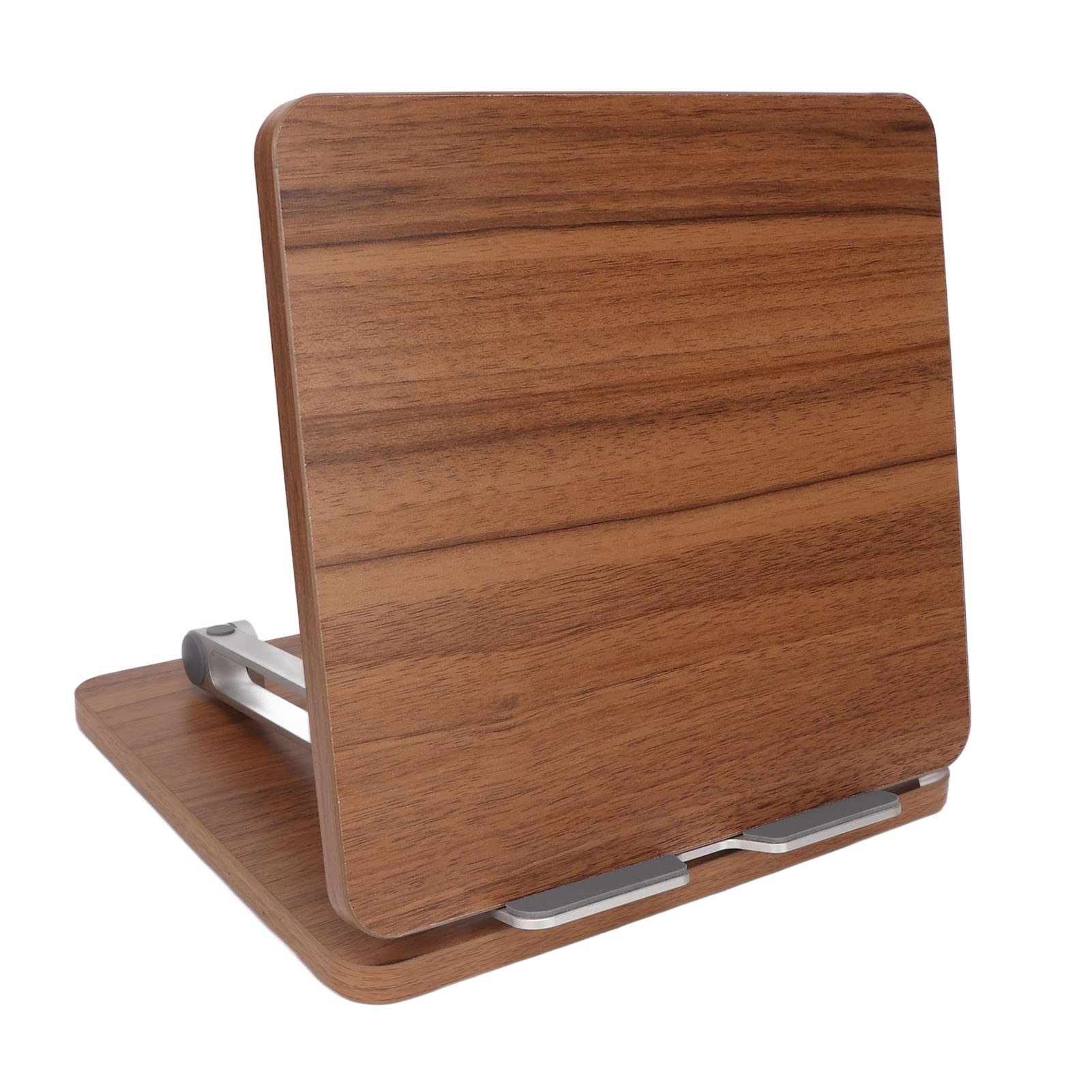 Supporto per Laptop in Legno, Supporto per Libri Regolabile, Altezza e Angolo Personalizzabile del Laptop Riser, in Lega di Legno Profondo in Lega di Alluminio, per i Telefoni