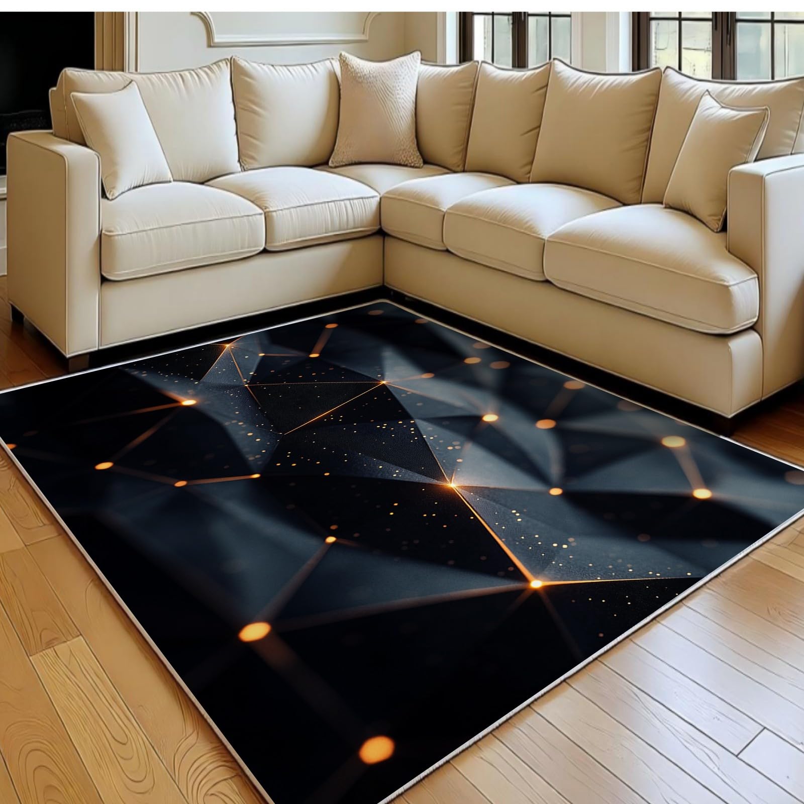Tapis chambre d'enfant doux et noir pour créer un coin jeu sécurisé
