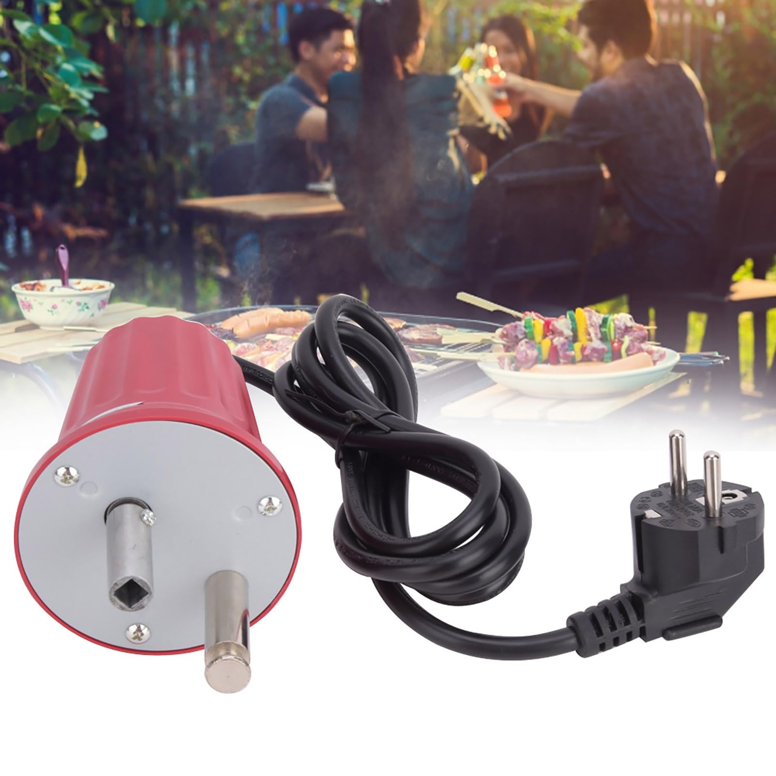 Grillmotor 250V, BBQ Motoren Universal Schaschlik Motor Elektrische Maschine Zubehör für Grillgeräte BBQ Elektro Grillmotor für Gasgrill BBQ Grill Rotator Motor Ersatzteile