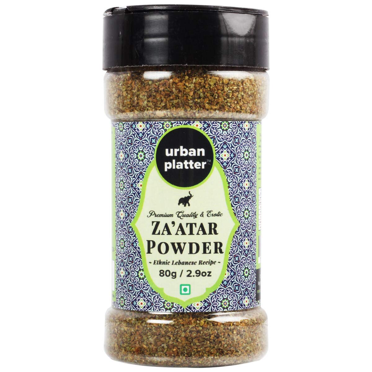 Urban Platter Zaatar Powder | 3.53 Oz (100g) | Middle Eastern Spice Blend with Thyme, Sumac & Sesame | Traditional Seasoning for Manakish, Flatbreads, Salads & Mediterranean Cooking