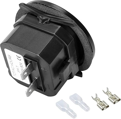 Miniatura 4 de Medidor de horas mecánico de 2 pulgadas, redondo, de cuarzo, impermeable, para generador de barco, motocicleta, ATV, UTV, cortacésped, tractores,