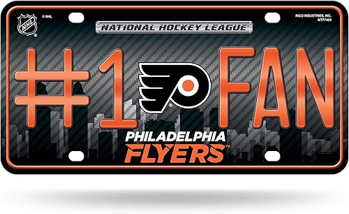 Miniatura 8 de NHL #1 - Placa de matrícula metálica para ventilador