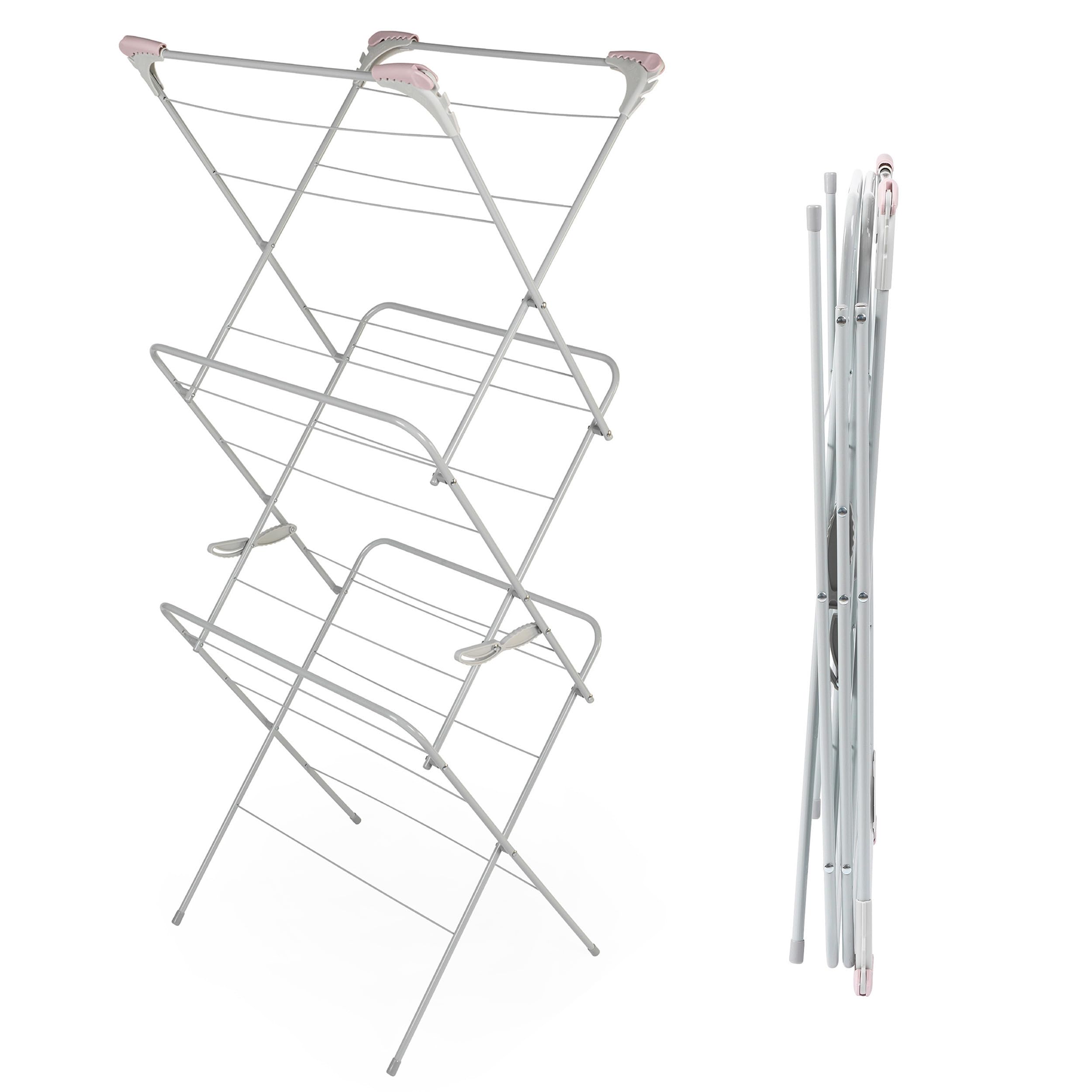 Russell Hobbs Pink 3 Tier Laundry Airer, 15 M Drying Space