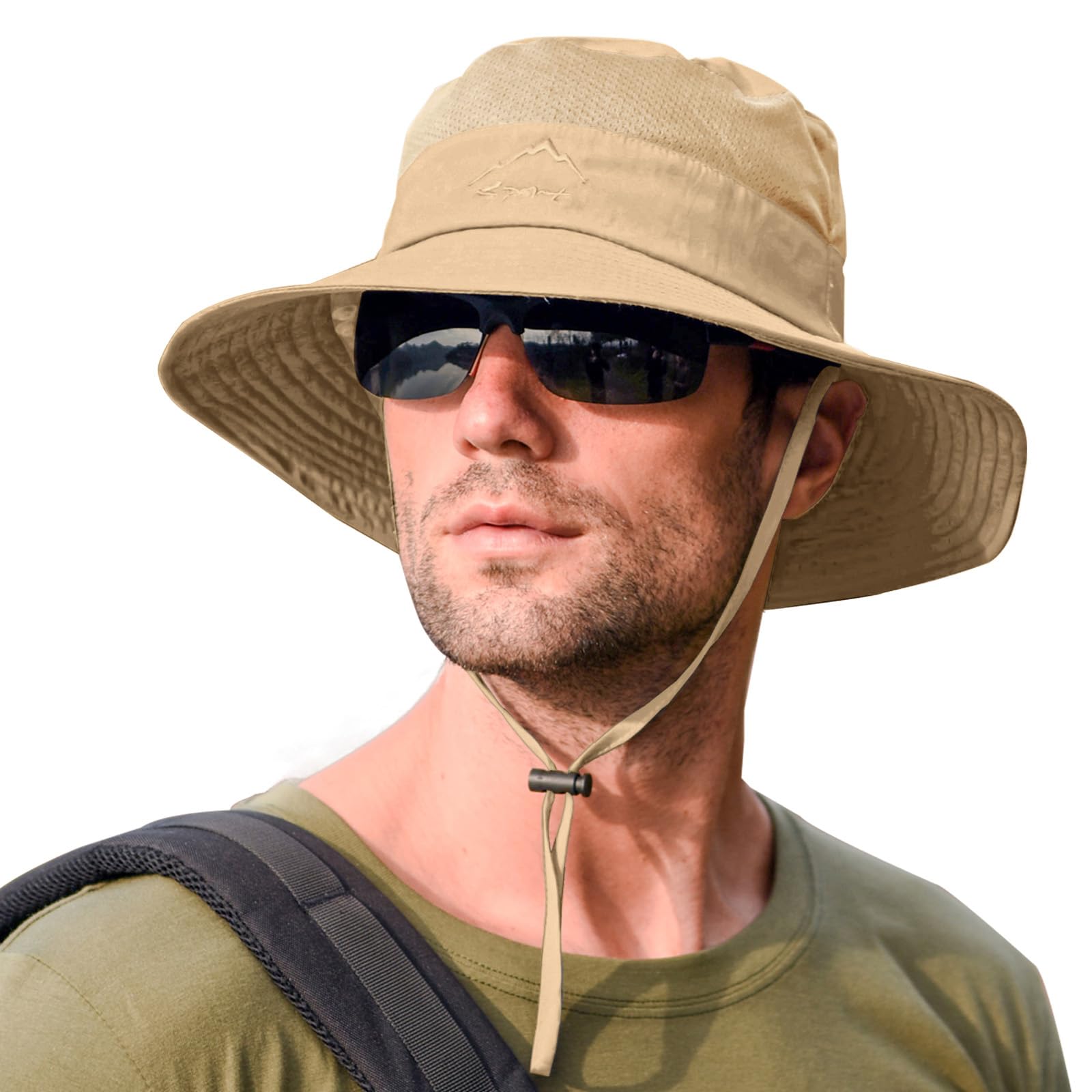 Rosoz Sun Hats for Men Women UPF 50+ Breathable Wide Brim Summer Fishing