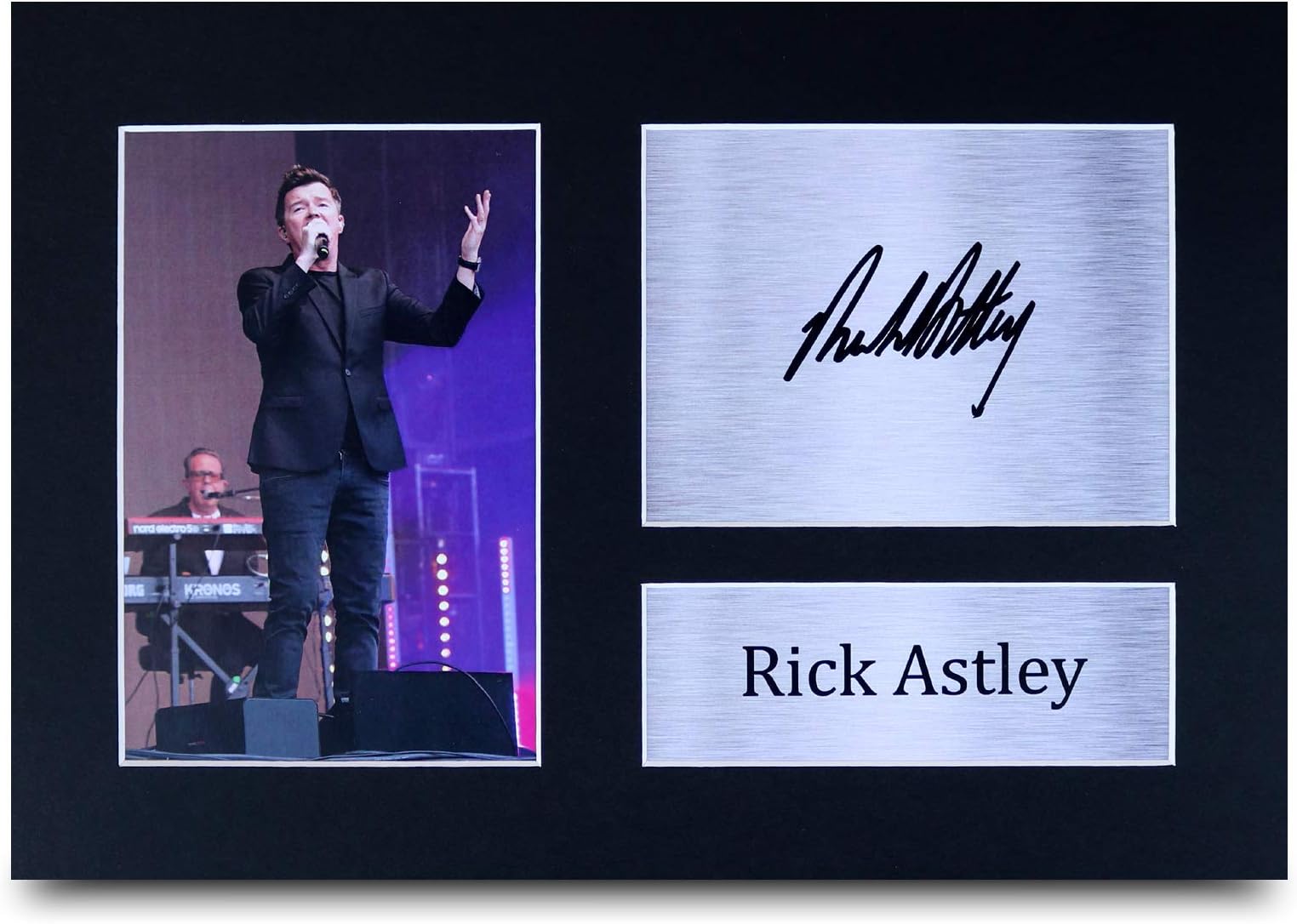 HWC Trading Rick Astley Gifts Signed A4 Printed Autograph Gift Music Gift Print Photo Picture Display