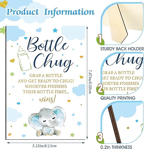 Vista 122 de TrelaCo Cool Baby Shower Games - Juego de regalo con temática de abejas y 12 biberones para baby shower, para juegos de abejas de panal, revelación