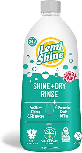 Lemi Shine Shine and Dry Natural Dishwasher Rinse Aid -