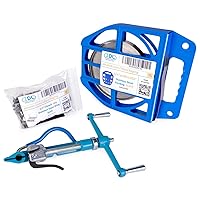 Vista 13 de IDL Packaging Kit de bandas de acero inoxidable 201 de 1/2 pulgada, herramienta de bandas de alta resistencia + bobina de bandas de acero inoxidable