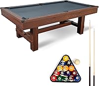 EastPoint Cornerstone Gray Billiard Table with K-66 Bumpers, Leg Levelers, Cues, Balls & Cover - Pro Pool Table for Game Rooms