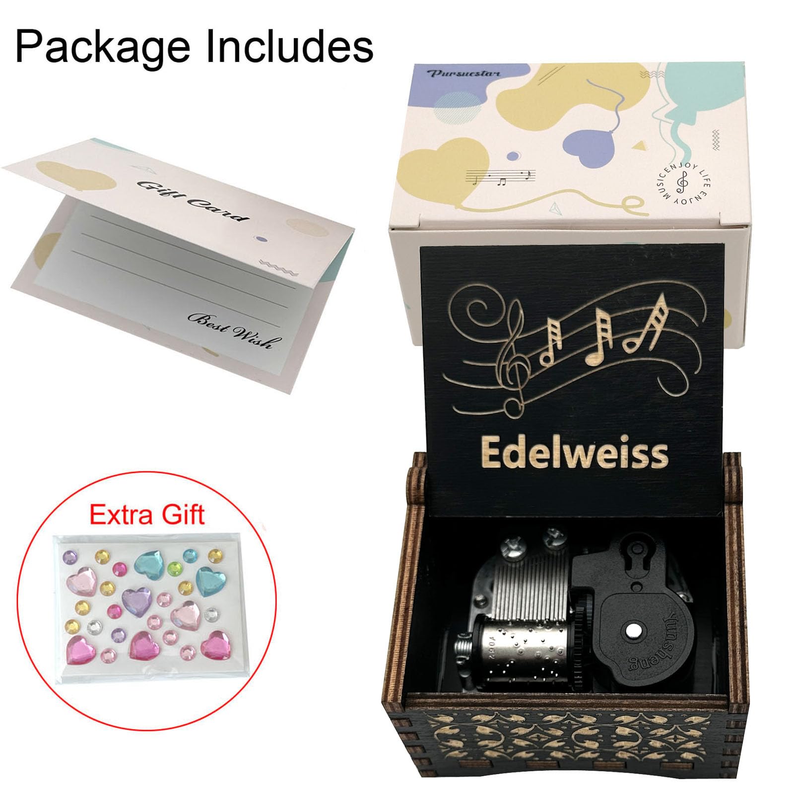 国内盤！D-i-y: Rise Of The Independent Music Amazon.com: Pursuestar Edelweiss Wind Up Music Box, Vintage