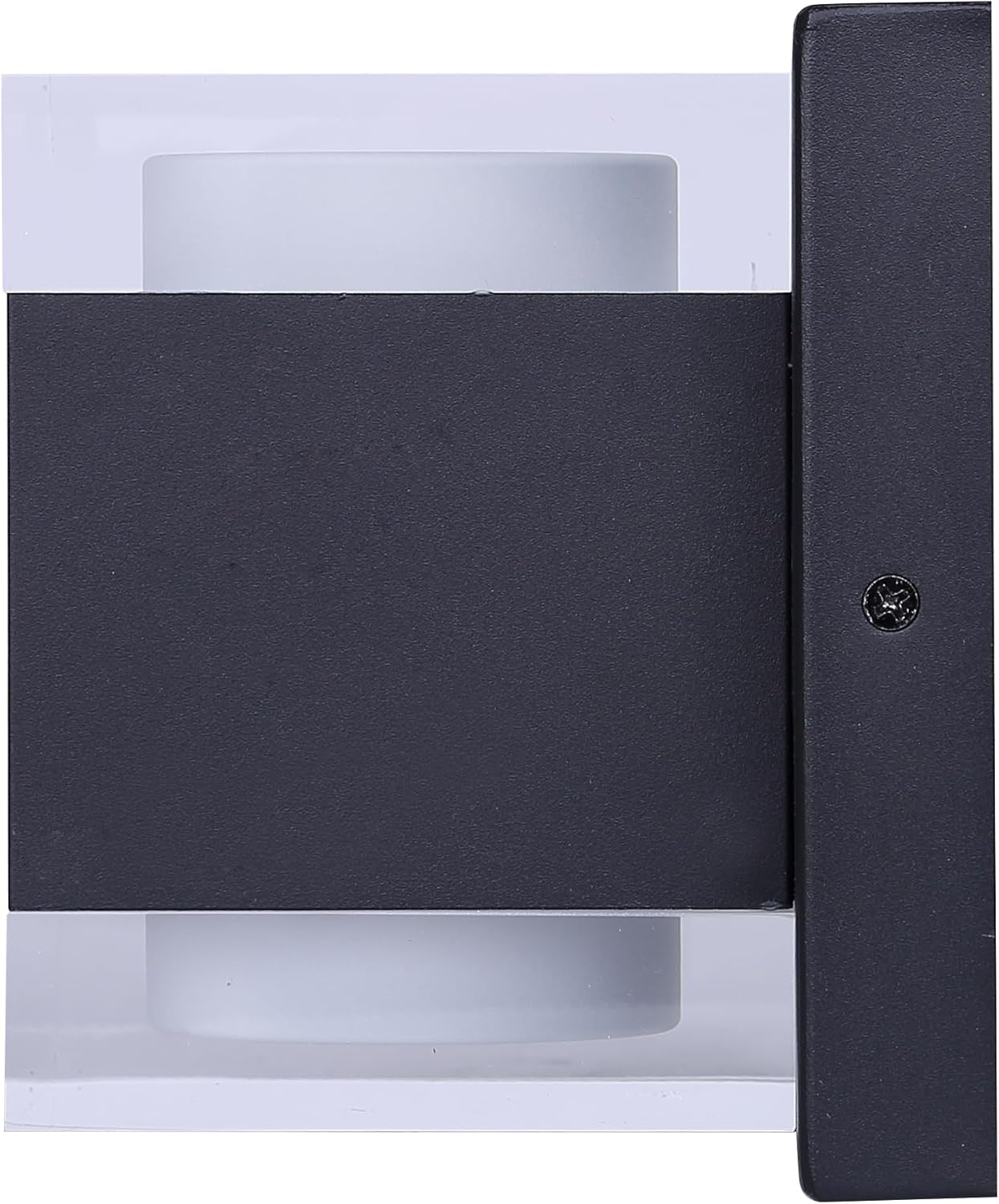 Canarm Valo Modern LED Outdoor Wall Lantern, Black Finish, Minimalist Exterior Wall Sconce for Patio, Entryway, and House Lighting