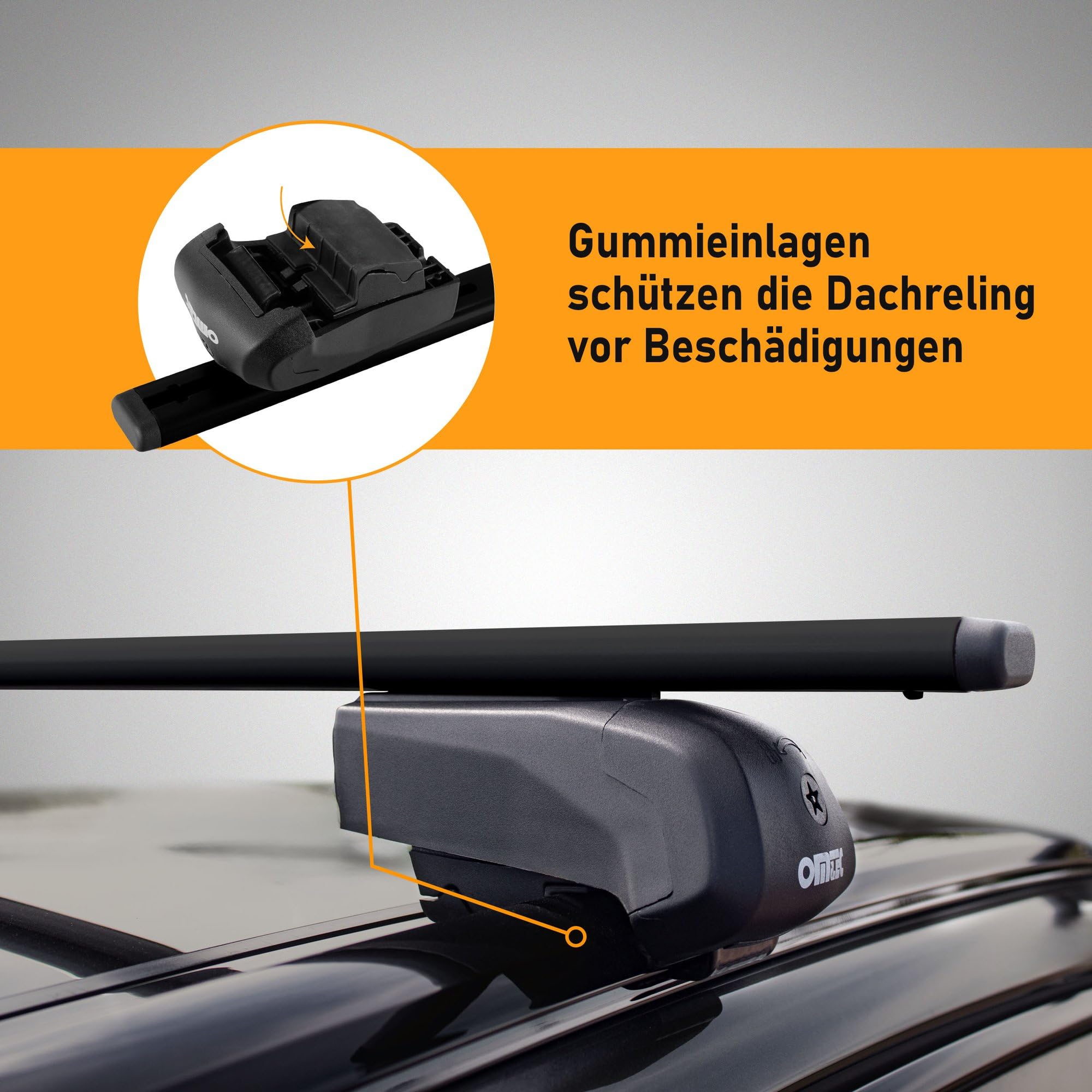 CHROMEMASTER | Dachgepäckträger Dachträger | Kompatibel mit DS DS7 2022+ | Er dient zum Transport Einer Dachbox, Fahrradträger, Leiter; Robuste Dachträger aus Stahl