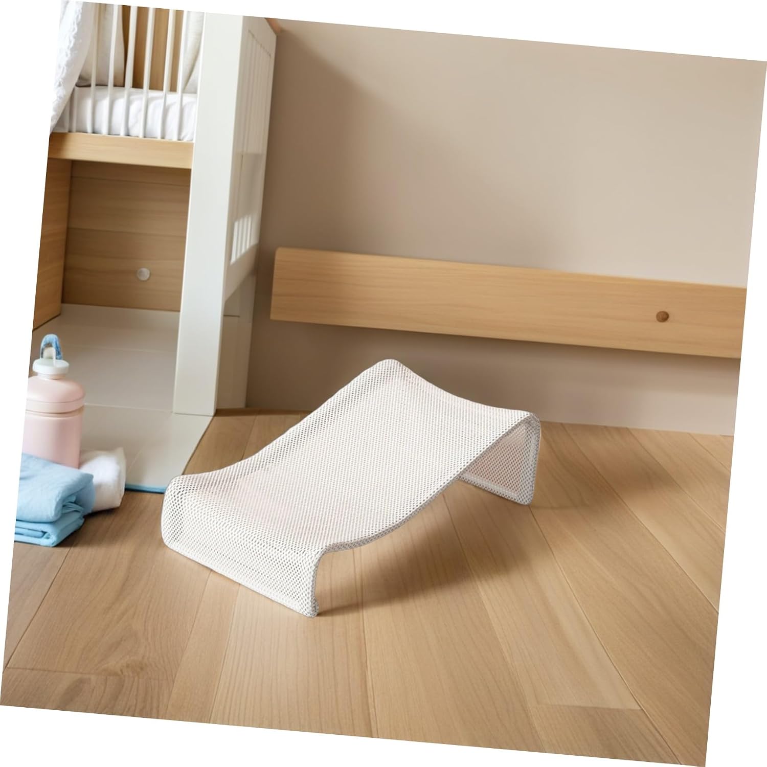 Milisten Bath Support Seat Mesh Sling, Soft Bath Cushion Pad with Safety Support Corners, Suitable for Home and Travel Tub Use