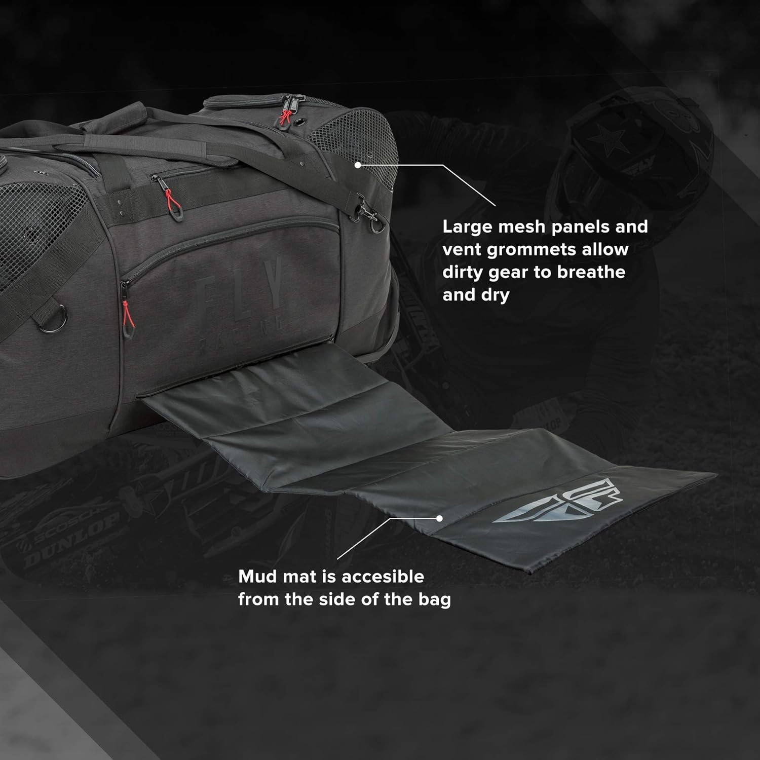 Fly Racing 2022 Roller Grande Gear Bag (Black): Automotive
