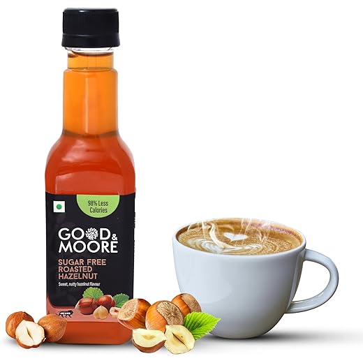 GOOD&MOORE Sugar Free Roasted Hazelnut Syrup For Coffee Milk