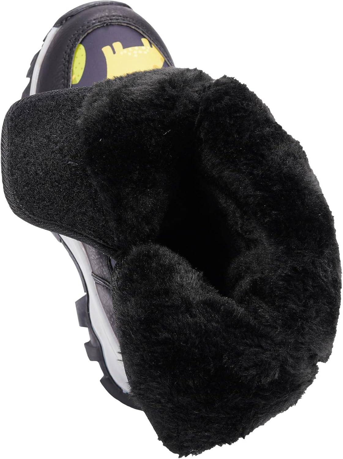TZJS Boys Girls Winter Boots Kids Lightweight Outdoor Hiking Warm Snow Boot Faux Fur Lined Cold Weather Shoes for Toddler/Little Kids