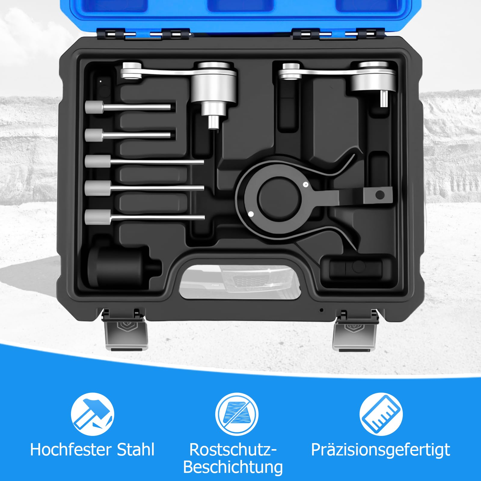 RUIZHI Lot de 10 outils de verrouillage d'arbre à cames pour moteur diesel 2,7 L, 3,0 L, 5,0 L, V6 (par exemple pour modèles Land Rover et Jaguar), OEM 303-1117, 303-1116