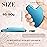Nuanchu Stainless Steel Gua Sha Facial Tools Metal Guasha Tool for Face Body Jawline Shaper, Double Chin Reducer, Puffiness Reducing, Lymphatic Drainage Massager Skin Care Gift with Pouch(Blue)