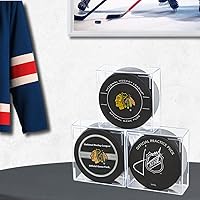 Vista 2 de Estuche de disco de hockey, soporte de disco transparente – Se adapta a discos de hockey
